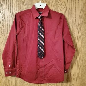 Boy's button down shirt w/ matching tie